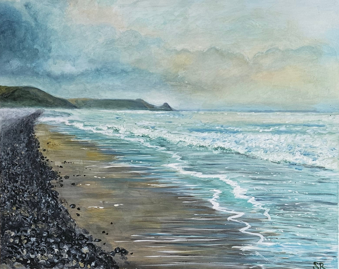 'Newgale', Original Acrylic on Canvas