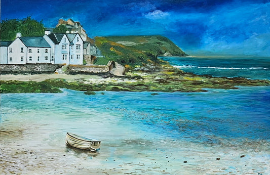 'Newport Parrog', Original Acrylic on canvas
