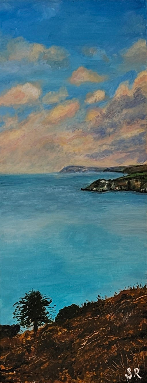 The Marine Walk, Fishguard, Original Acrylic on Canvas